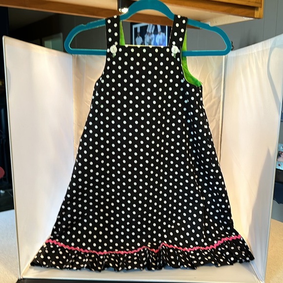 Mulberry Sundress black white and green nonsmoking home. Size 6x. - Picture 3 of 6